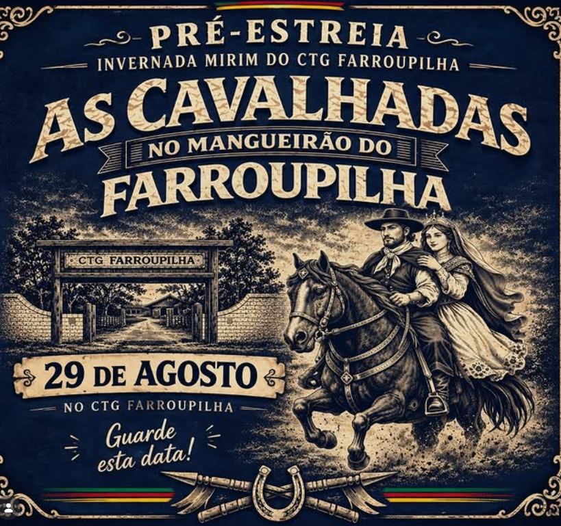 Dia 29 agosto - Pré-estreia da Invernada Mirim